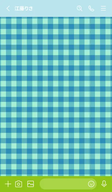 [LINE着せ替え] シンプル チェック 28の画像2