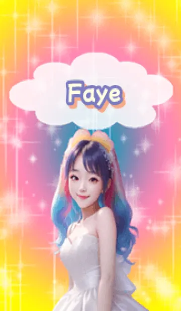 [LINE着せ替え] Faye bride beautiful hair G06の画像1