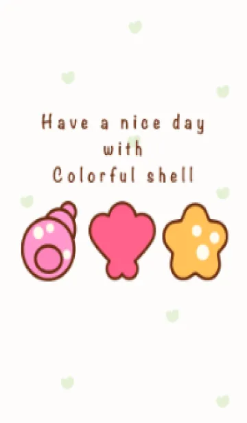 [LINE着せ替え] Little colorful shell 13の画像1