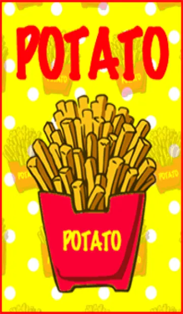 [LINE着せ替え] ポテト Potato pop！！の画像1