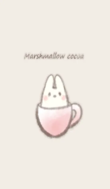 マシュマロココア うさぎ -ピンク-の着せ替えメイン画像