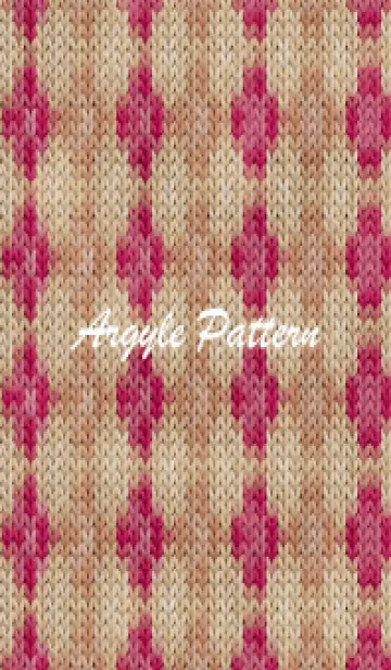 [LINE着せ替え] argyle pattern embroidery 6の画像1