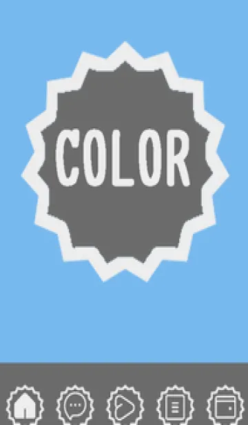 [LINE着せ替え] blue color M41の画像1