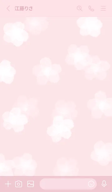 [LINE着せ替え] pink♡雪の花10_1の画像2