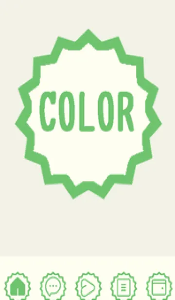 [LINE着せ替え] green color M81の画像1