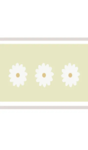 [LINE着せ替え] simple daisy flowerの画像1