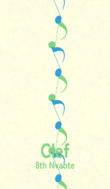 [LINE着せ替え] 八分音符1 露草の画像1