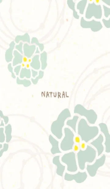 [LINE着せ替え] くすみカラー 波紋 花6の画像1