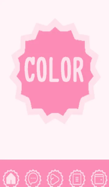 [LINE着せ替え] pink color M41の画像1