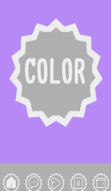 [LINE着せ替え] purple color M41の画像1