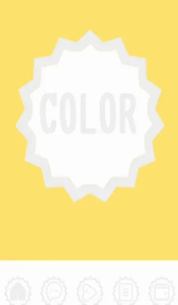 [LINE着せ替え] yellow color M41の画像1