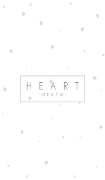 [LINE着せ替え] HEART GRAY-SIMPLE MEKYM 16の画像1