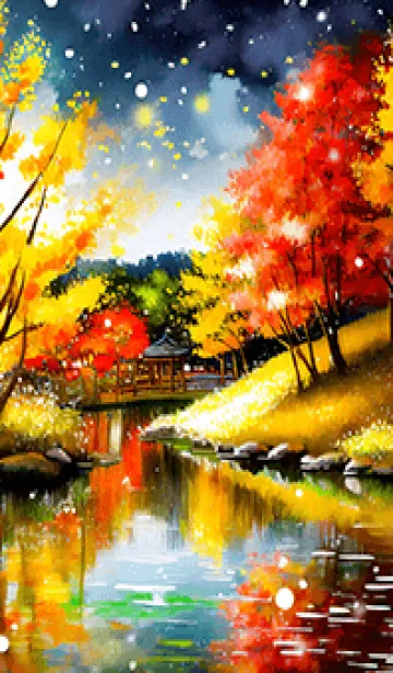 [LINE着せ替え] 優美な秋の風景の着せかえ(Autumn-149)の画像1