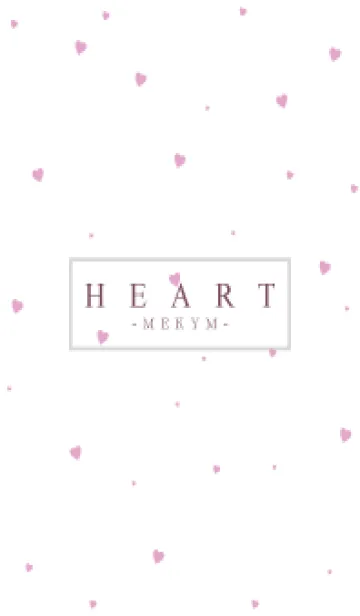 [LINE着せ替え] HEART PINK-SIMPLE MEKYM 16の画像1