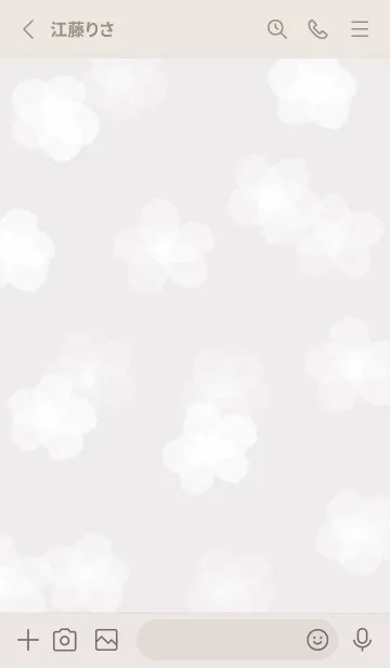 [LINE着せ替え] Greige♡雪の花02_1の画像2
