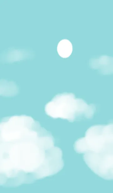 [LINE着せ替え] 真昼の月の画像1