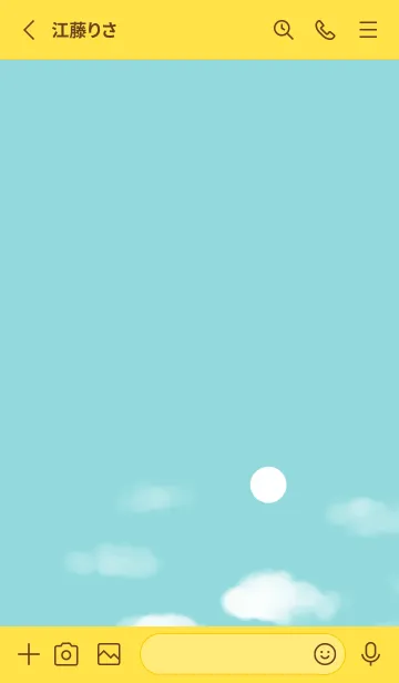 [LINE着せ替え] 真昼の月の画像2