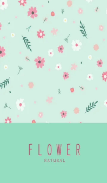 [LINE着せ替え] FLOWER MINT GREEN -NATURAL-54の画像1