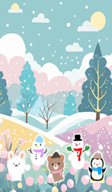 [LINE着せ替え] 可愛い北欧風着せかえ(Winter-21)の画像1