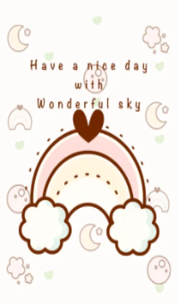 [LINE着せ替え] Happy sky theme 21 :)の画像1