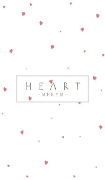 [LINE着せ替え] HEART RED-SIMPLE MEKYM 16の画像1