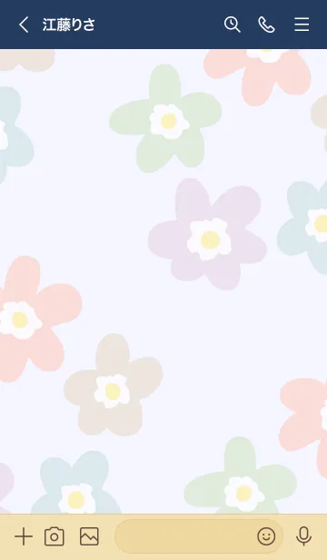 [LINE着せ替え] 北欧風 お花13の画像2