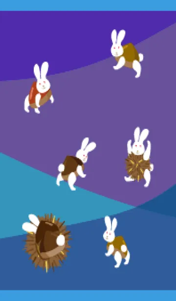 栗うさぎ 青色の着せ替えメイン画像