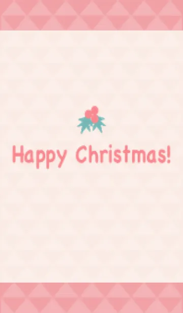 [LINE着せ替え] PPWP＊Happy Xmas！＜ピンク＞＃シンプルの画像1