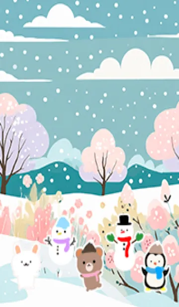 [LINE着せ替え] 可愛い北欧風着せかえ(Winter-23)の画像1