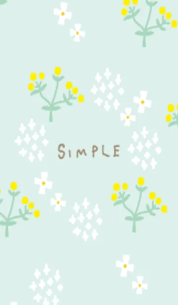 [LINE着せ替え] かわいい黄色い丸い花28の画像1