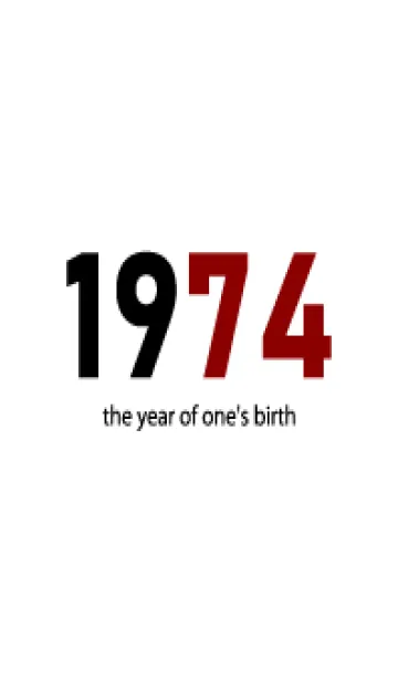 [LINE着せ替え] 1974 the year of one's birthの画像1