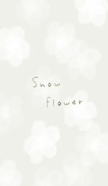 [LINE着せ替え] green♡雪の花07_1の画像1