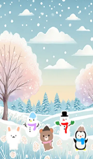 [LINE着せ替え] 可愛い北欧風着せかえ(Winter-26)の画像1