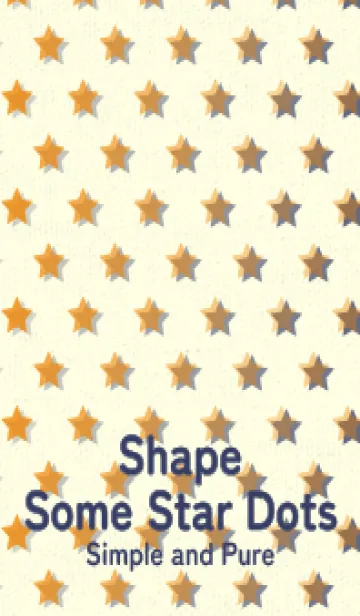 [LINE着せ替え] 星のドッドきせかえ 蜜柑色の画像1