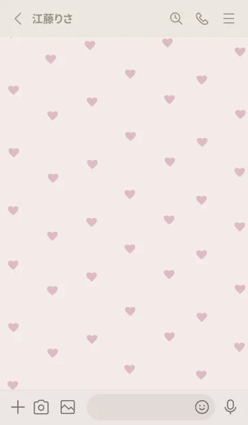 [LINE着せ替え] pattern_heart :ivorypinkの画像2