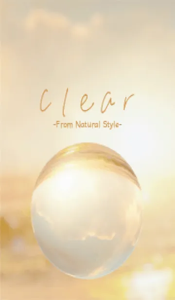 [LINE着せ替え] Clear 35／ナチュラルスタイルの画像1