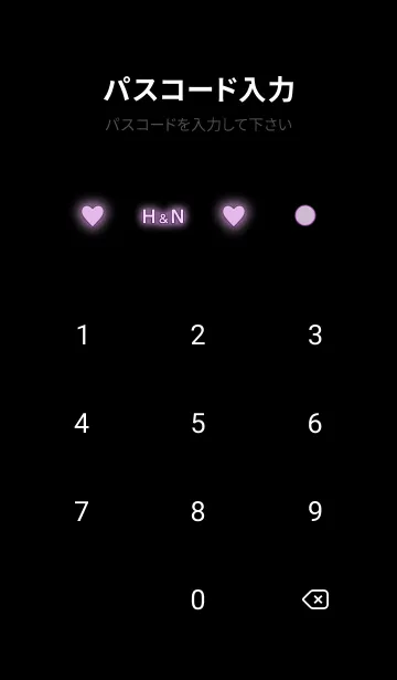 [LINE着せ替え] INITIAL NEON - H & N -の画像4