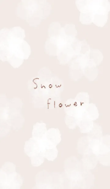 [LINE着せ替え] pinkbrown♡雪の花08_1の画像1