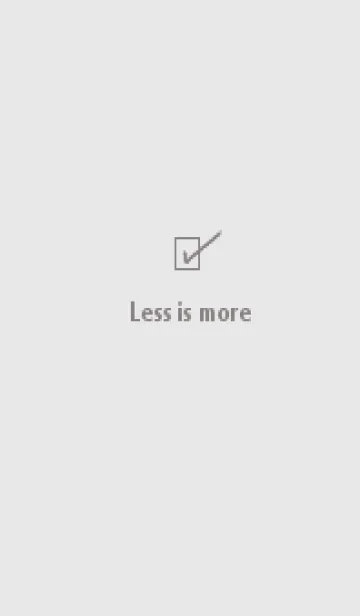 [LINE着せ替え] Less is more (gray)の画像1