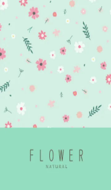 [LINE着せ替え] FLOWER MINT GREEN -NATURAL-55の画像1