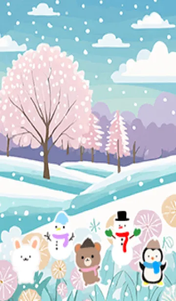 [LINE着せ替え] 可愛い北欧風着せかえ(Winter-37)の画像1