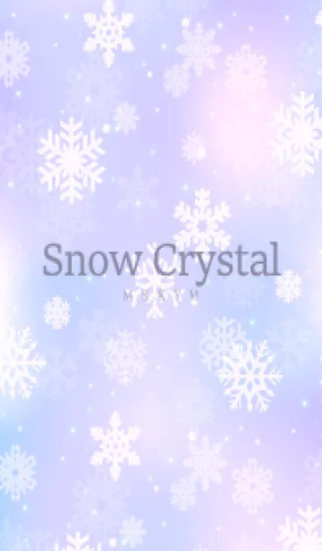 [LINE着せ替え] SnowCrystal-PURPLE 6の画像1