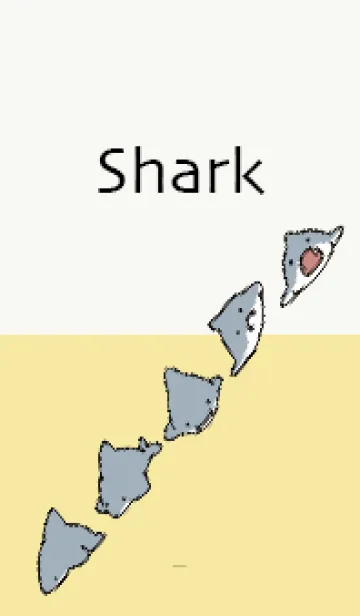 [LINE着せ替え] 黄色 : サメ着せ替え.の画像1