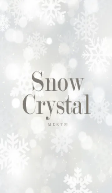 [LINE着せ替え] SnowCrystal-WHITE 6の画像1