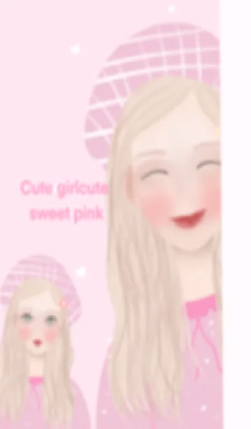 [LINE着せ替え] Pretty in Pink Cute girl cute sweet pinkの画像1