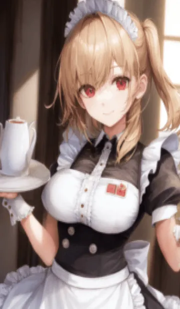 [LINE着せ替え] 美少女工房：仕事 IV メイドの画像1