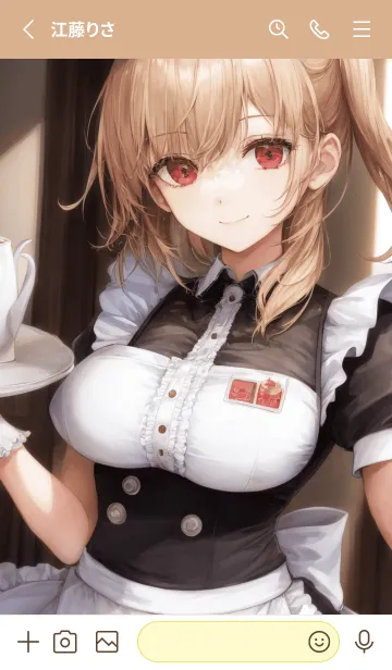 [LINE着せ替え] 美少女工房：仕事 IV メイドの画像2