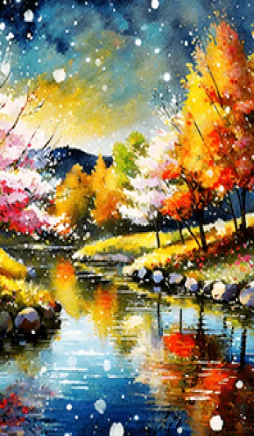 [LINE着せ替え] 優美な秋の風景の着せかえ(Autumn-191)の画像1