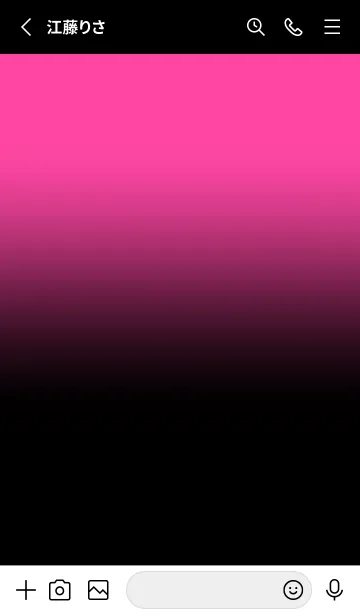 [LINE着せ替え] Black & Pink Theme V.5 (JP)の画像2