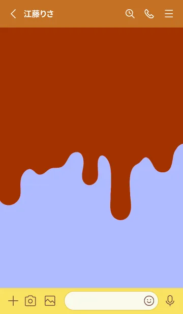 [LINE着せ替え] ドリップ スマイル .34の画像2